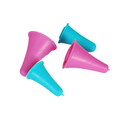 KnitPro Large and Small Point Protectors in Blue and Pink