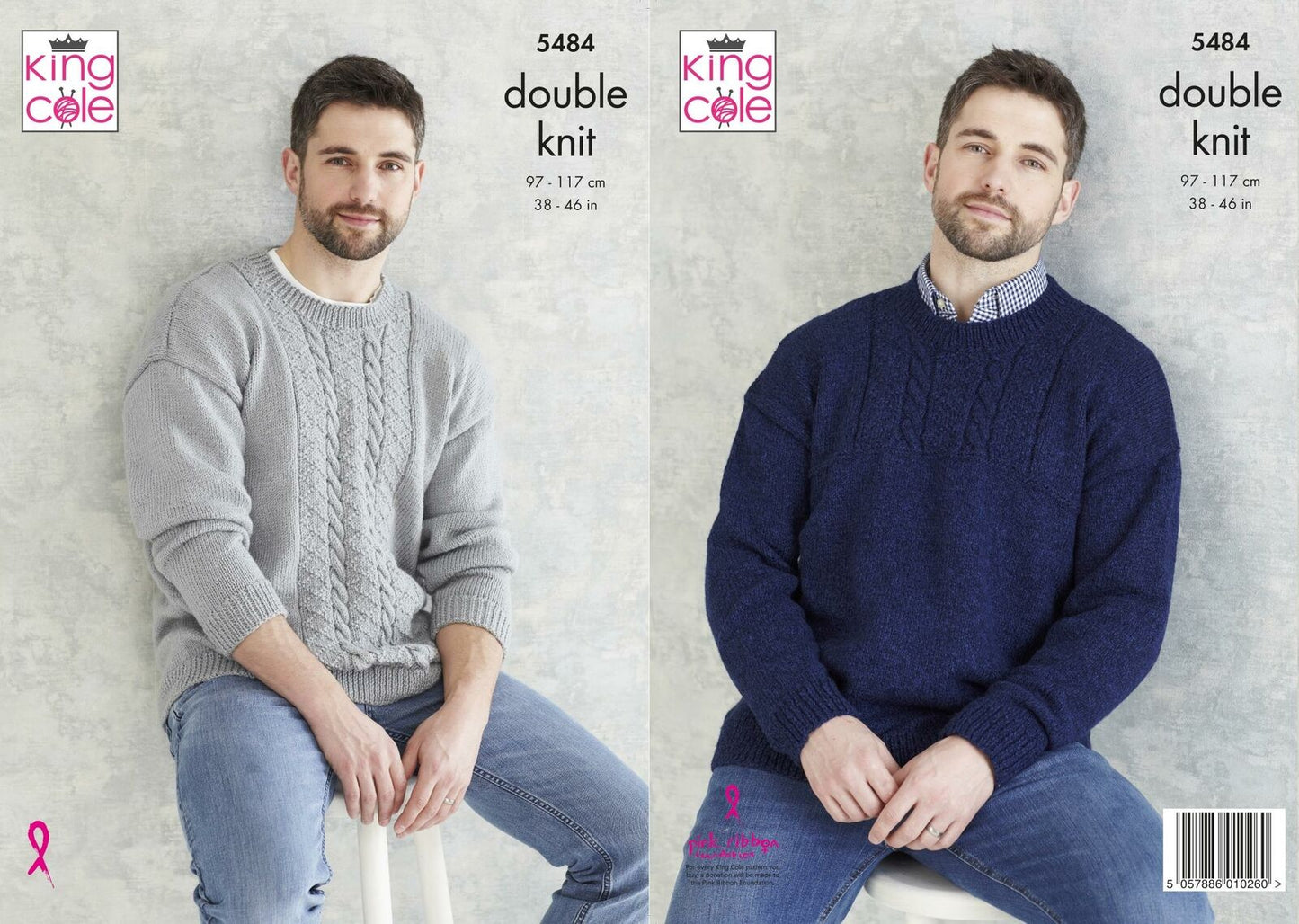 King Cole - Pattern 5484 in Subtle Drifter DK