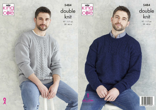 King Cole - Pattern 5484 in Subtle Drifter DK