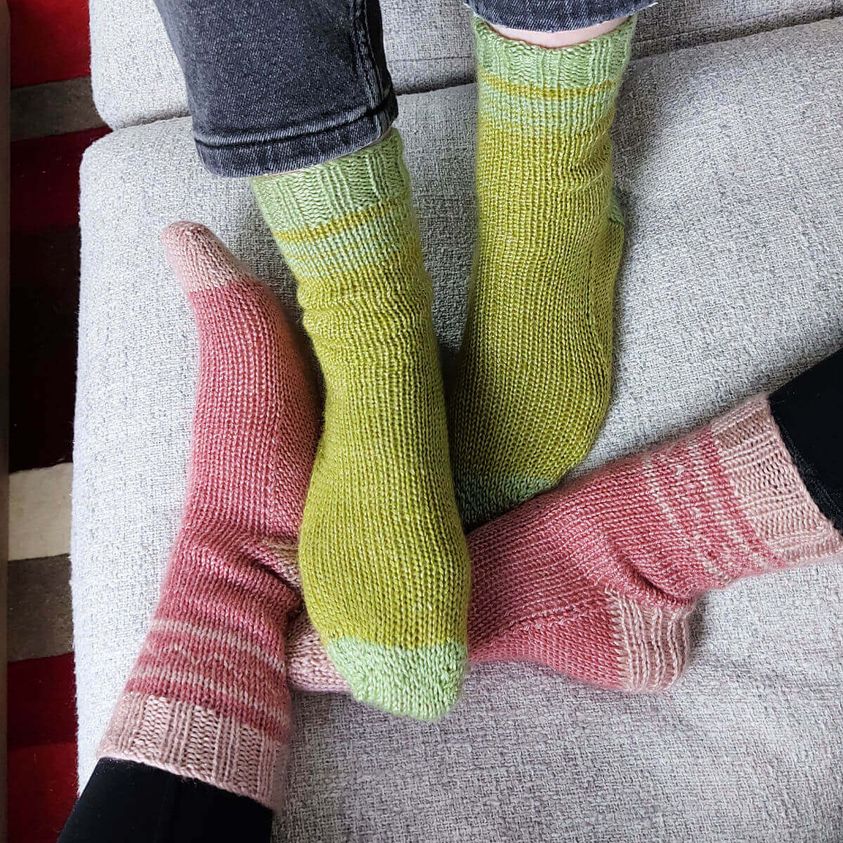 Winwick Mum Snuggle Socks in West Yorkshire Spinners Elements DK