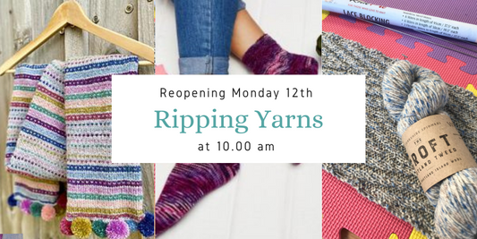 Ripping Yarns will be reopening on Monday 12th April