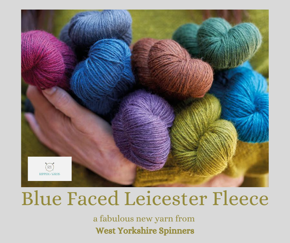 Fleece - British Blue Faced Leicester a beautiful new yarn from West Yorkshire Spinners