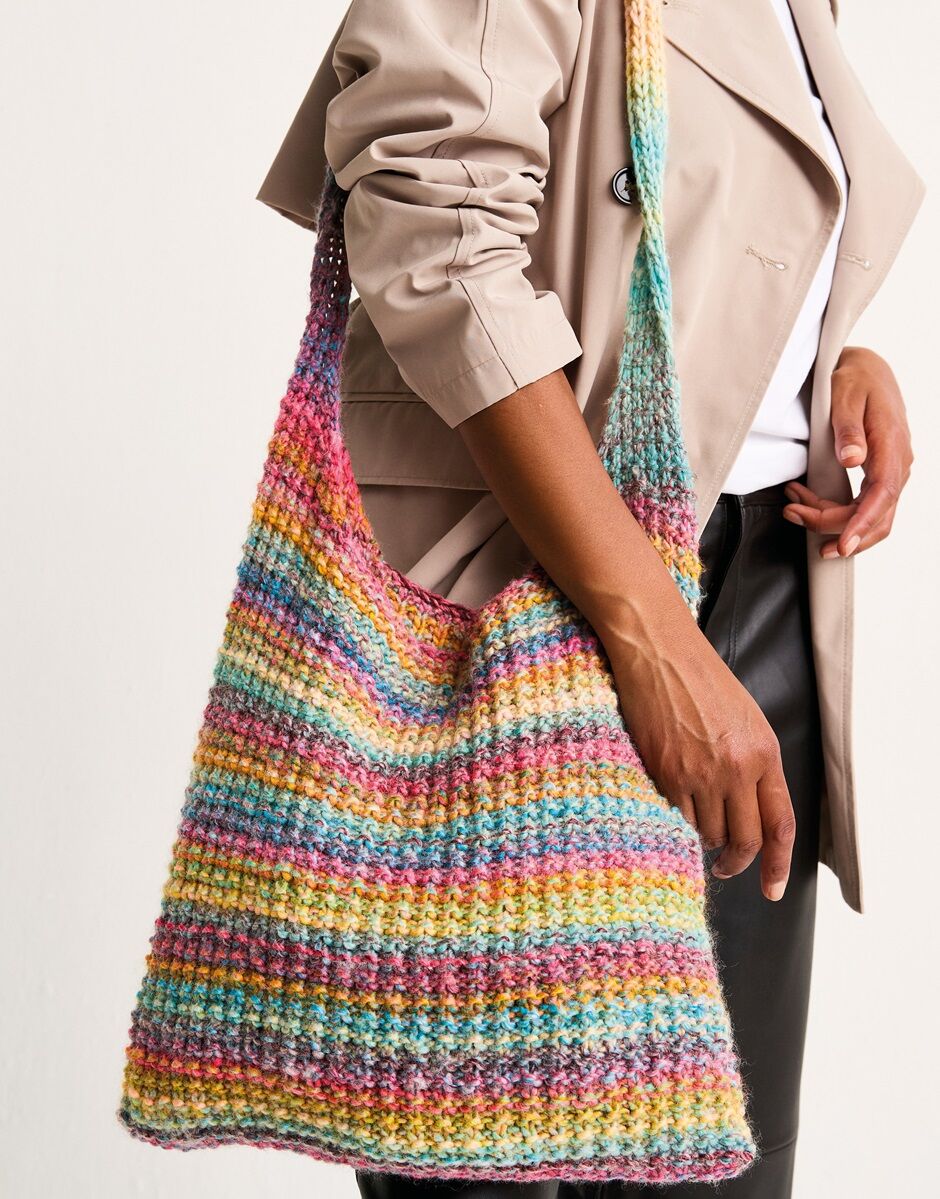 Rippled Mineral Bag - Knitting Pattern 10809