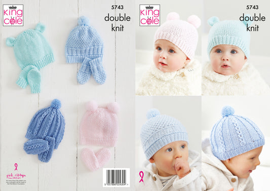 Baby DK Hats & Mitts 5743