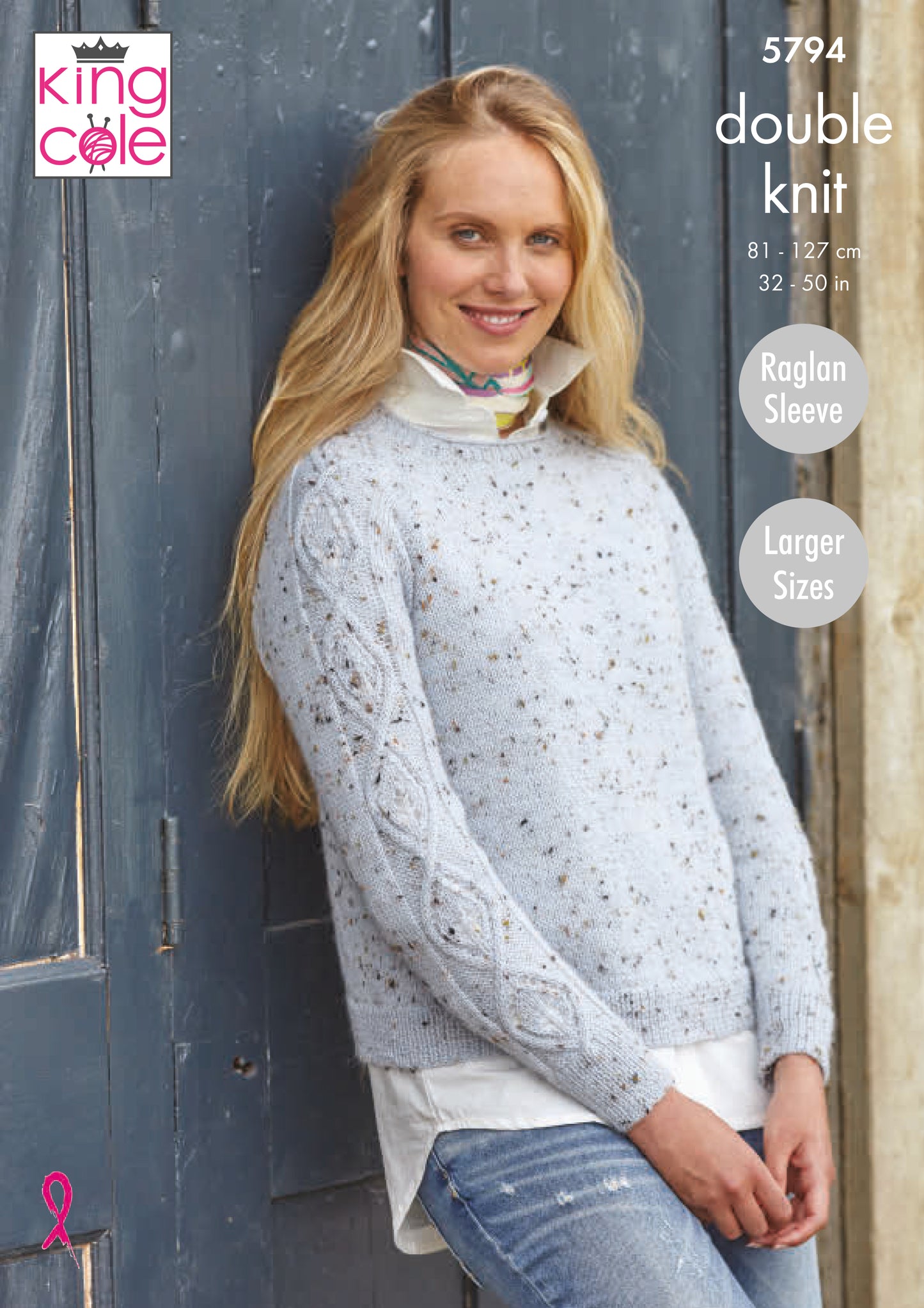 King Cole Homespun DK Pattern - Round and Stand Up Neck Sweaters 5794