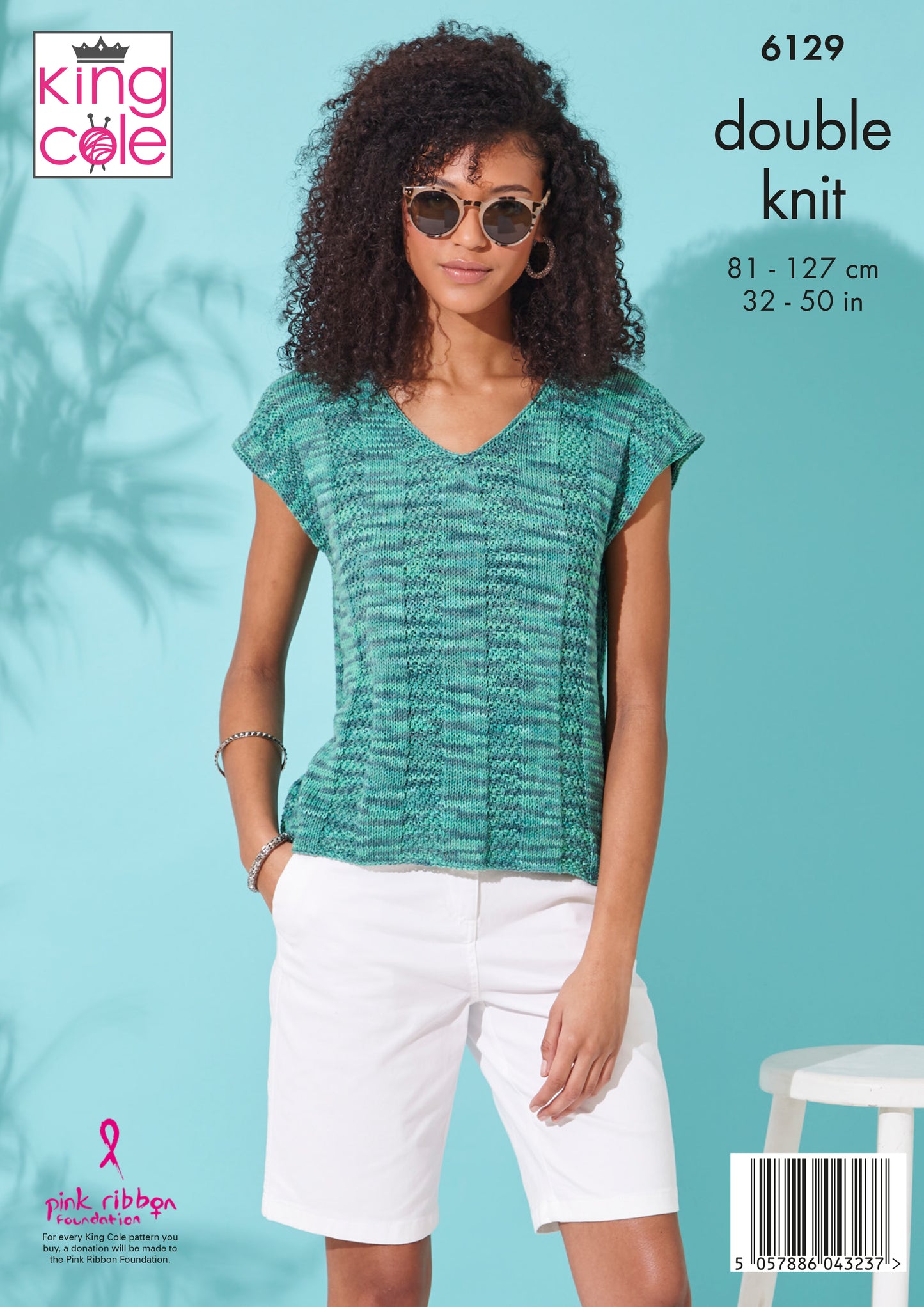 King Cole  Tops Knitted in Linendale Reflections DK - 6129