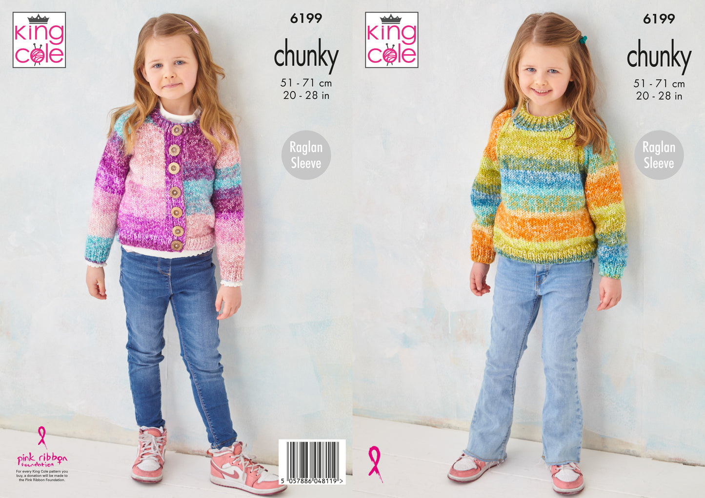 King Cole Children’s Chunky Sweater & Cardigan: 6199