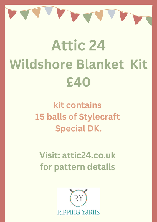 Attic 24 Wildshore Crochet Blanket Kit