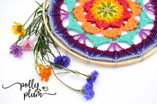 Wild Wild Wallflower Crochet Mandala