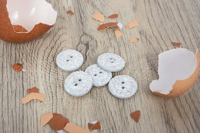 Eco-Conscious Buttons - Recycled Egg Shell