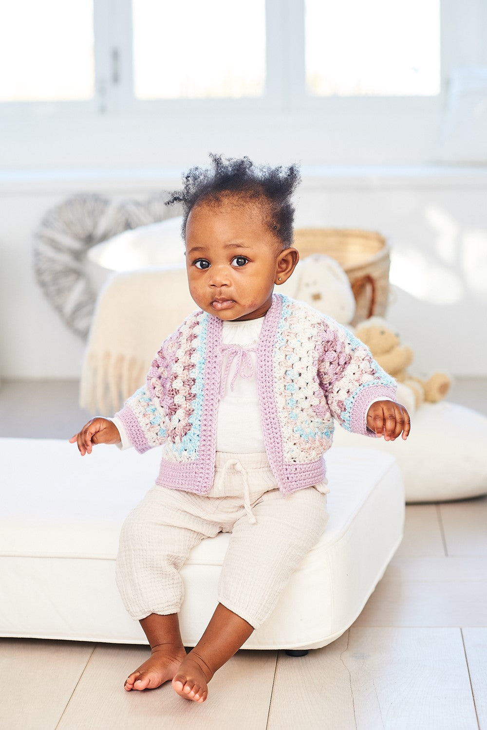 Stylecraft Bambino Prints Crochet Cardigan - 10067