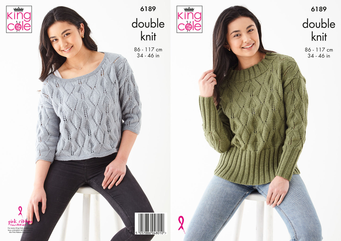 King Cole Ladies Sweaters: Knitted in King Cole Cherished DK - 6189