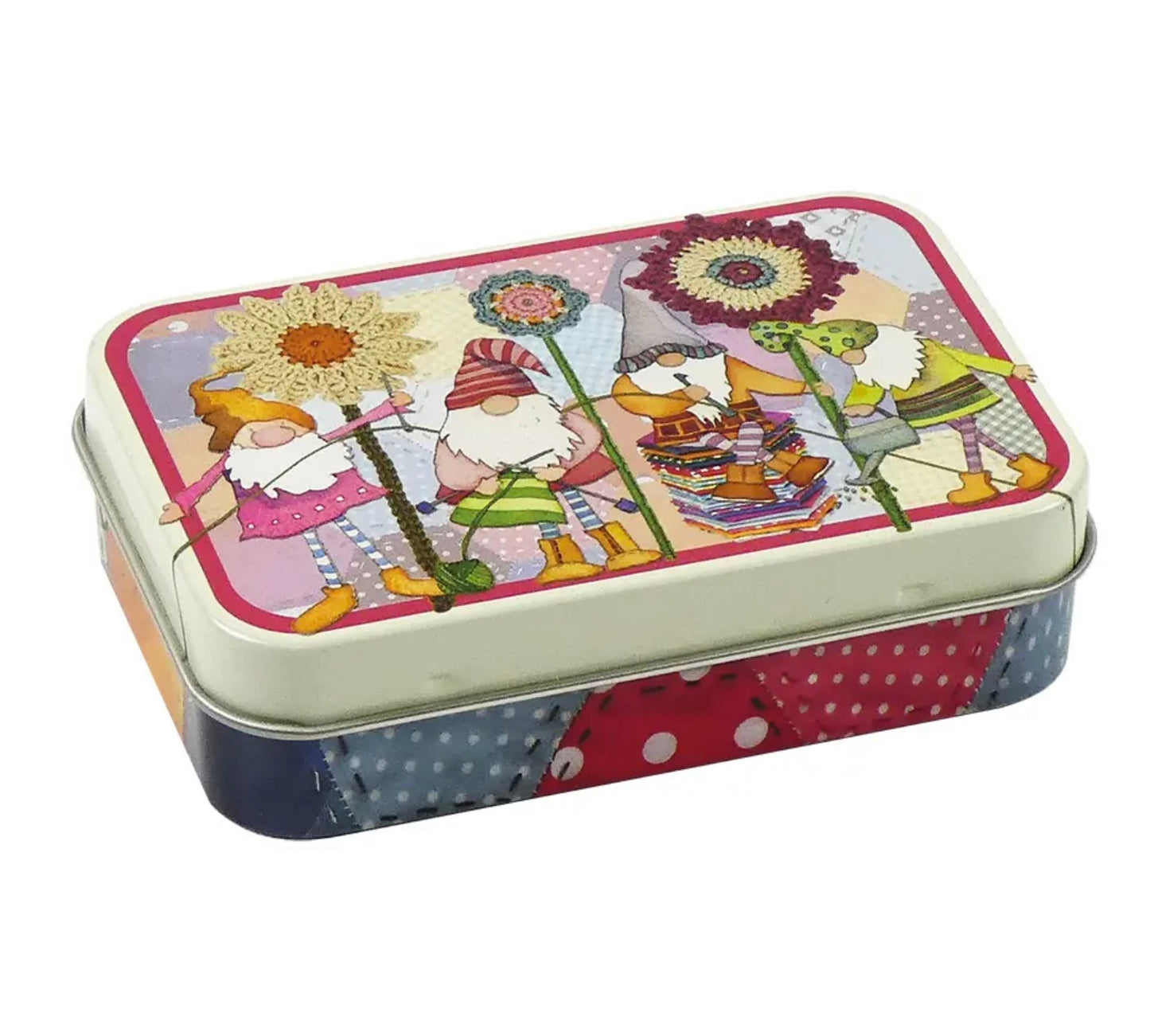 Emma Ball Mini Rectangular Tin Crafting Gnomes