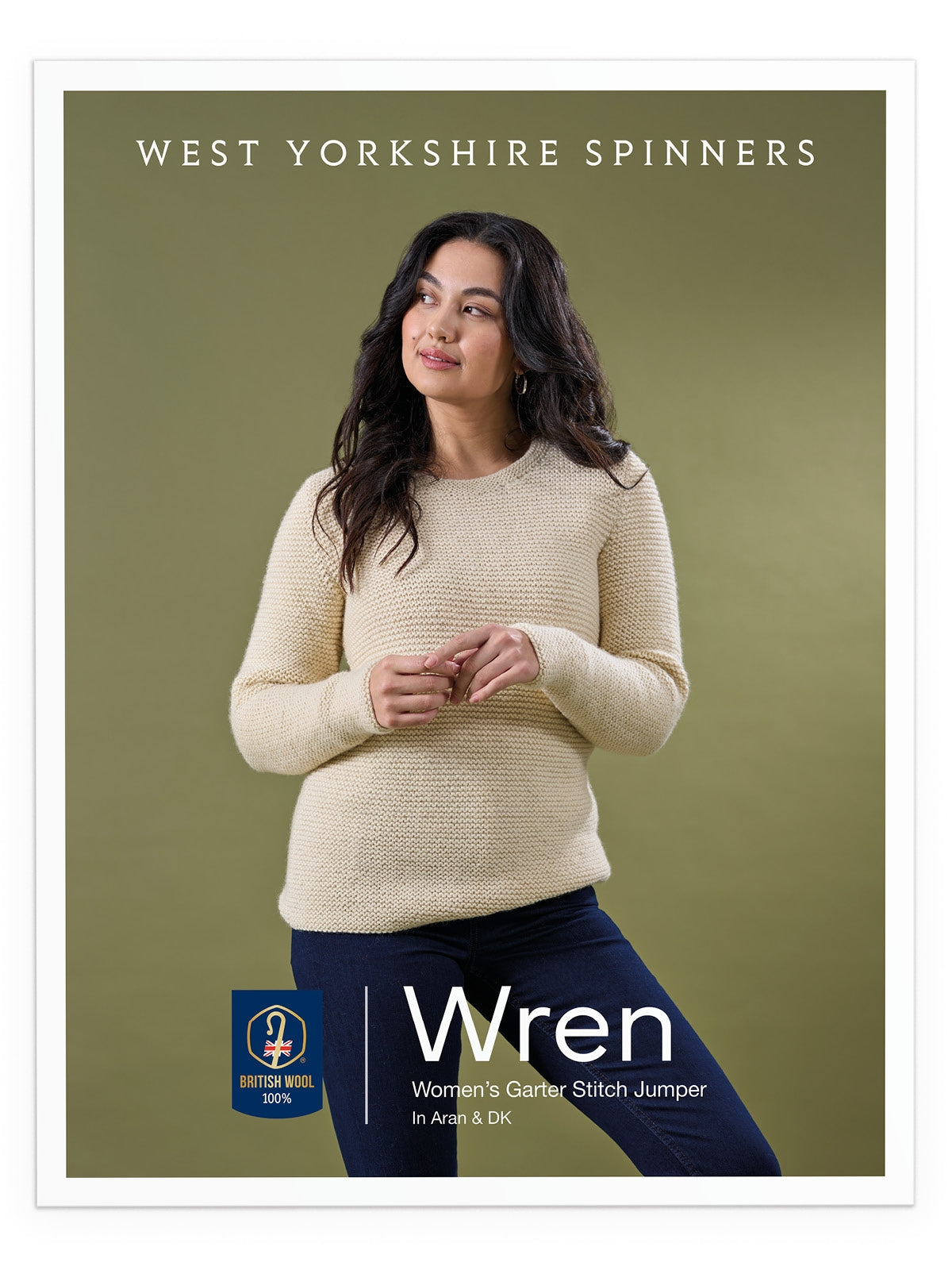 West Yorkshire Spinners Wren Women’s Garter Stitch Jumper