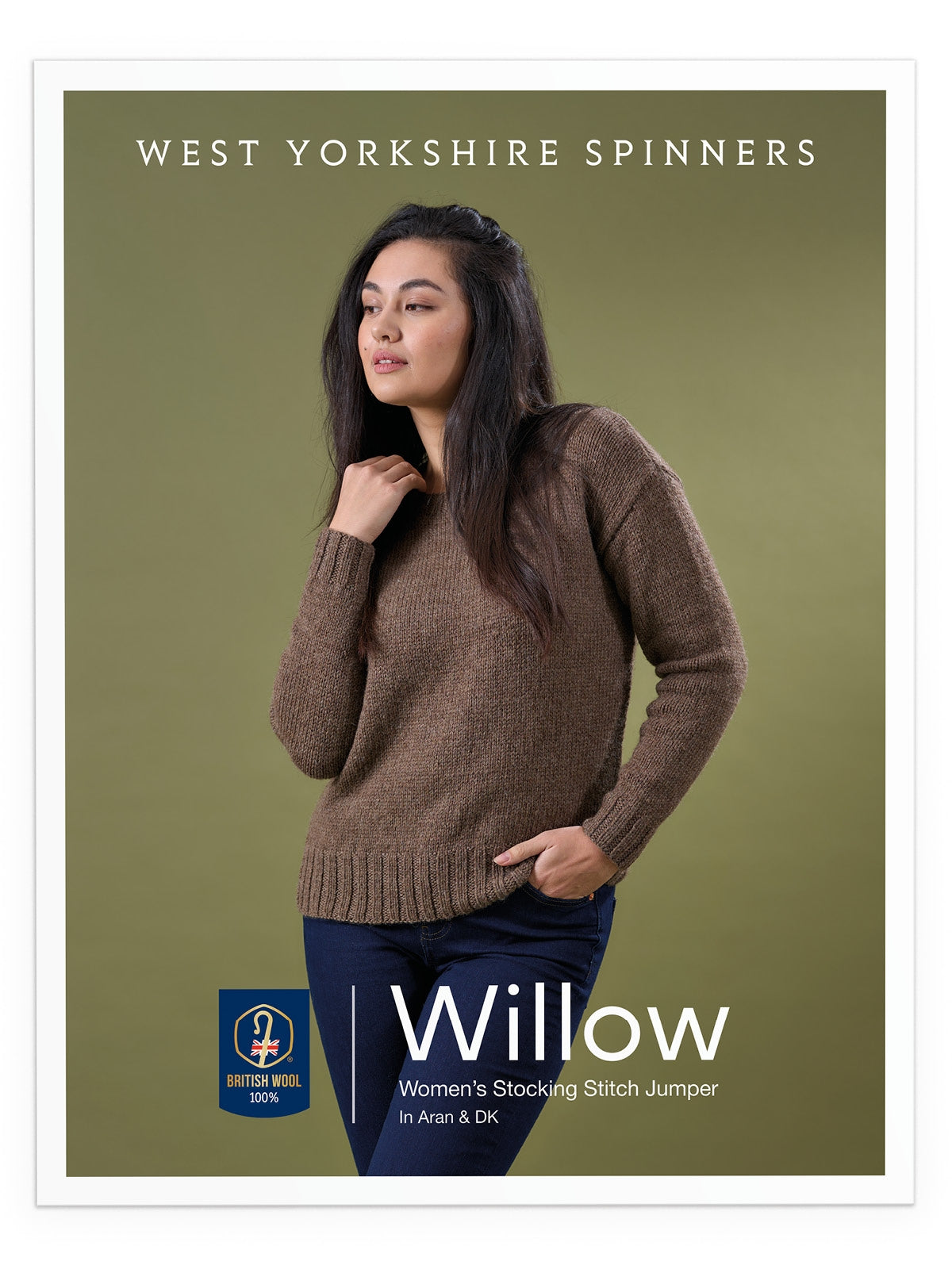 West Yorkshire Spinners Willow Women’s Stocking Stitch Jumper in Aran & DK