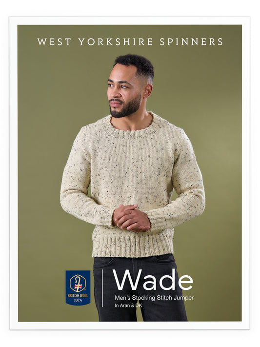 West Yorkshire Spinners Wade: Men’s Stocking Stitch Jumper