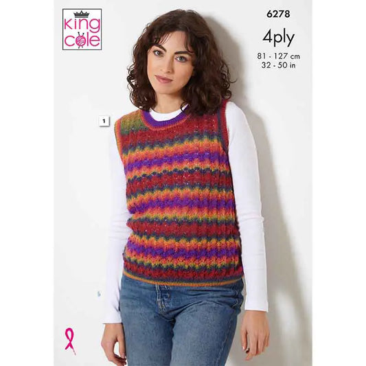 Top & Accessories knitted in Rebel 4ply: King Cole 6278