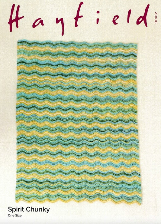 Blanket knitted in Hayfield Spirit Chunky: 10862