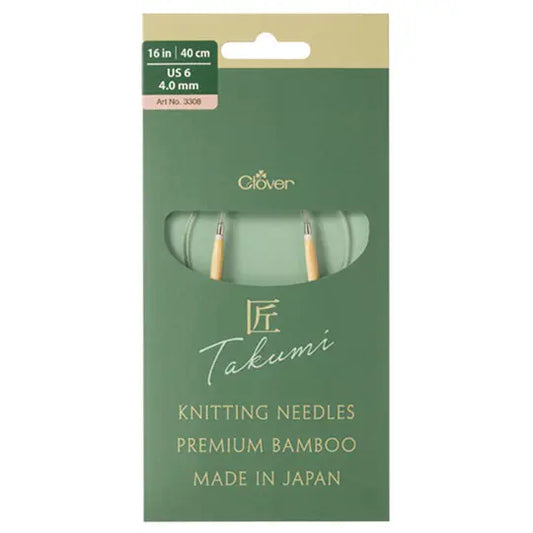 Clover Pro Takumi Knitting Circular Needles 40cm