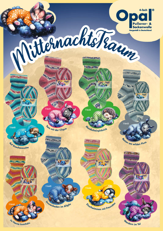 Opal Mitternachts-Traum (Midnight Dream) 4ply Sock Yarn