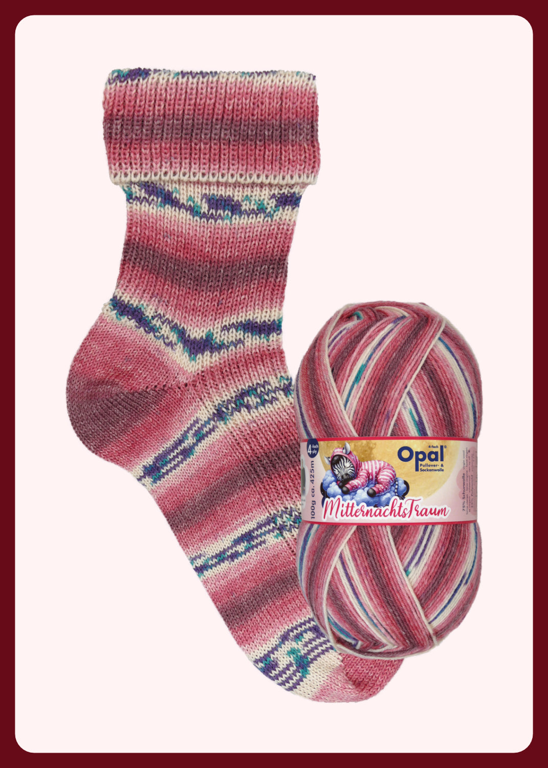 Opal Mitternachts-Traum (Midnight Dream) 4ply Sock Yarn