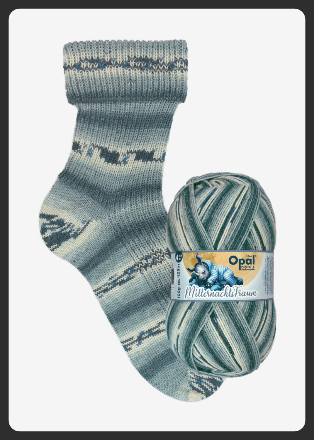 Opal Mitternachts-Traum (Midnight Dream) 4ply Sock Yarn