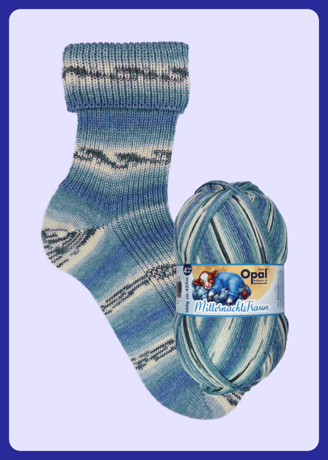 Opal Mitternachts-Traum (Midnight Dream) 4ply Sock Yarn