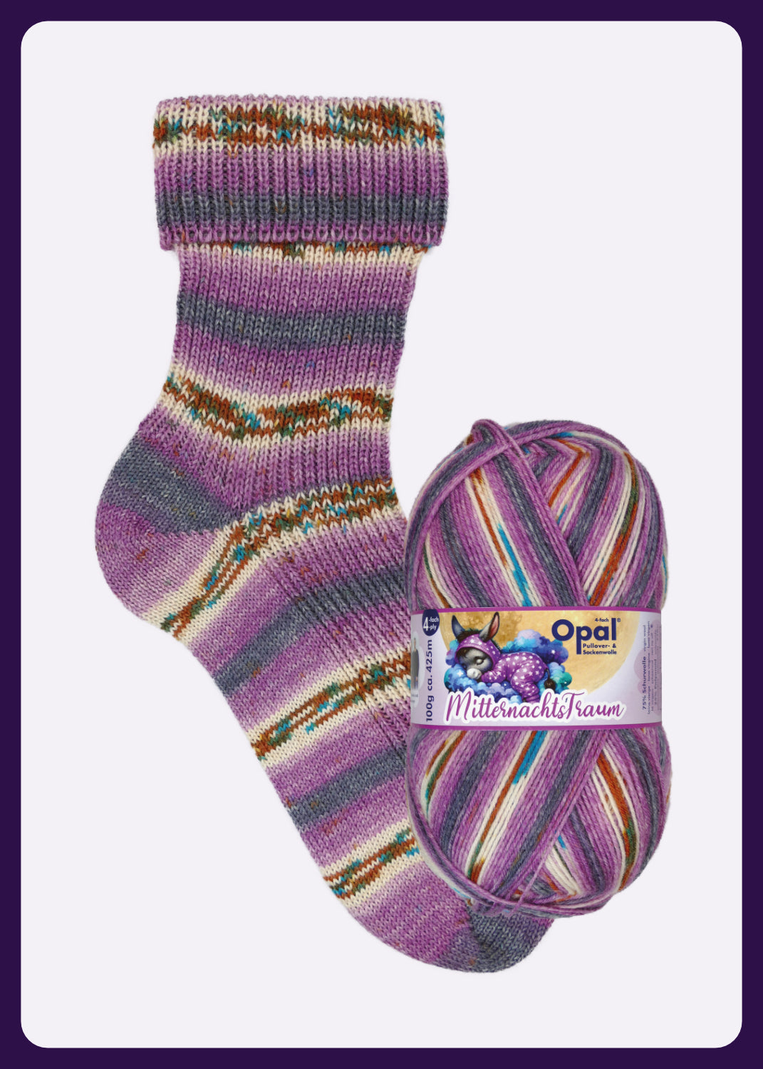 Opal Mitternachts-Traum (Midnight Dream) 4ply Sock Yarn