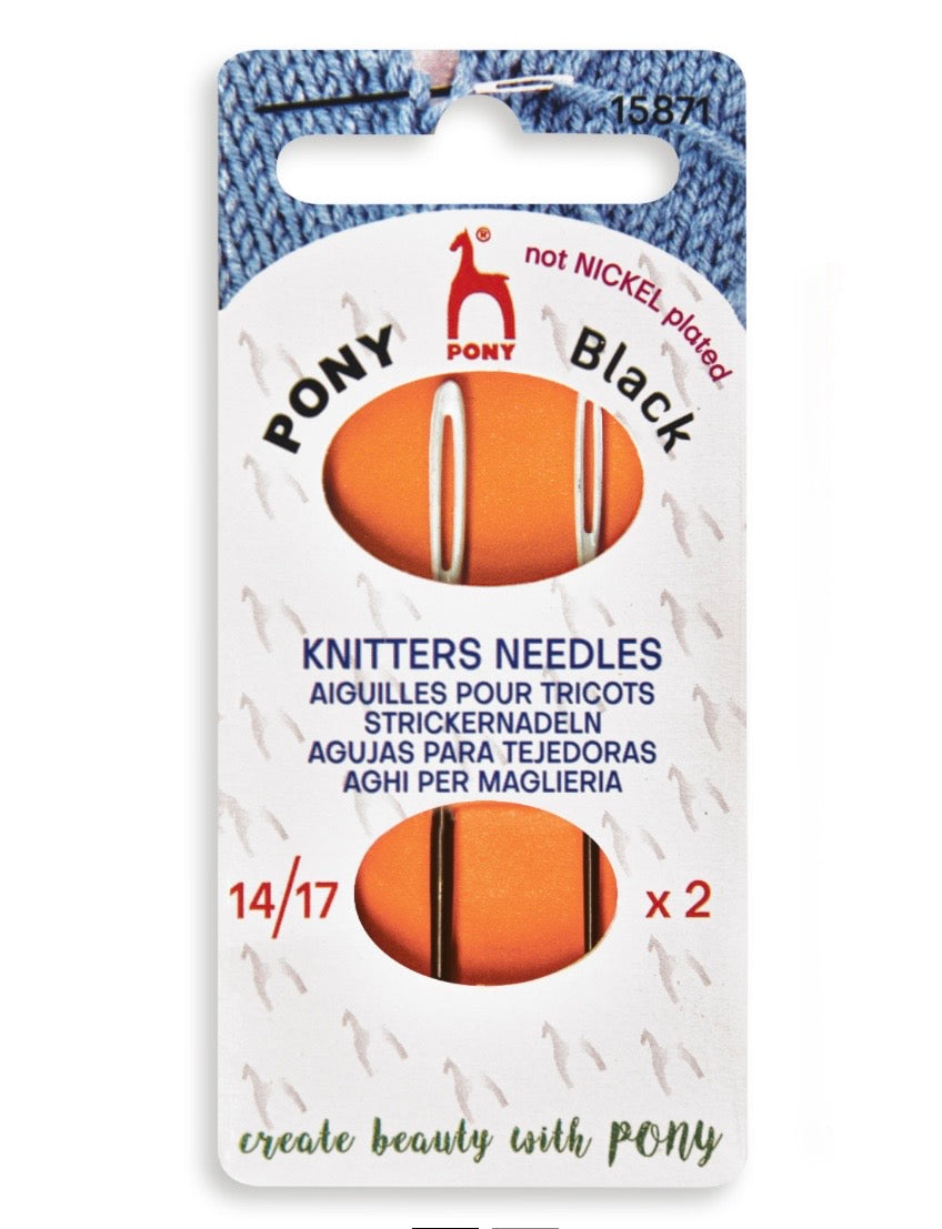 Pony Black Knitters Needles