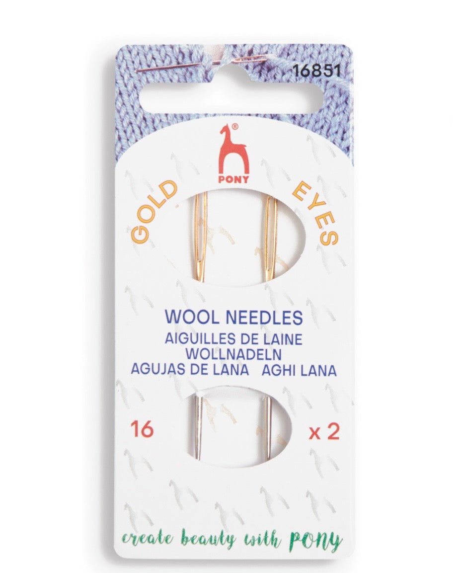 Pony Gold Eyes Wool Needles