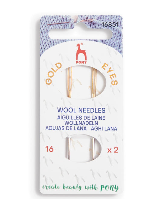Pony Gold Eyes Wool Needles