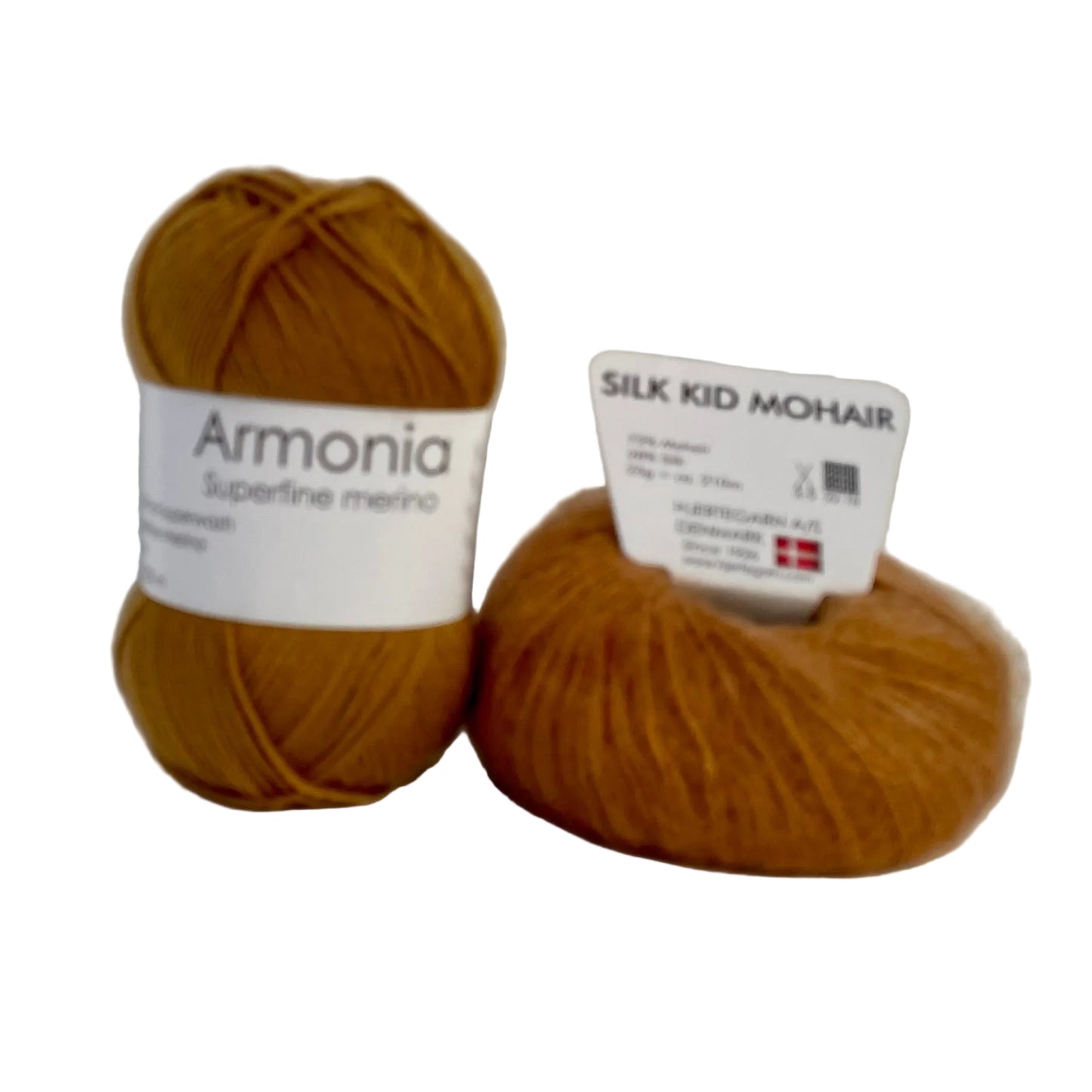 Hjertegarn Armonia and Silk Kid Mohair Sophie Scarf Kit