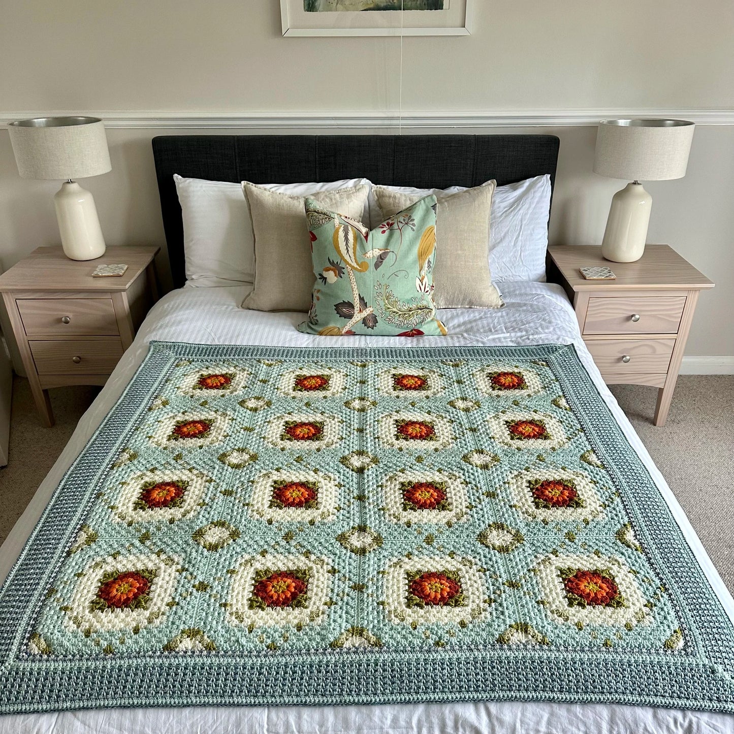 Trellis Blanket Pattern by Antia Gibney
