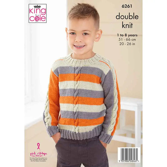 Children's Sweaters King Cole Pattern 6261