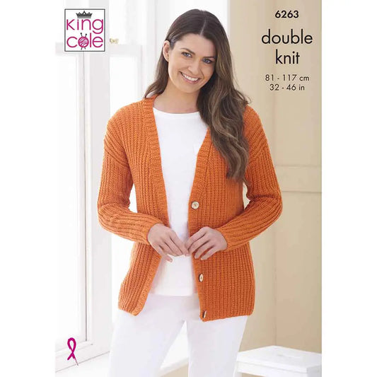 Cardigans   - King Cole Pattern 6263