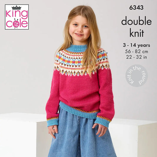 Fairisle Sweaters knitted in King Cole Merino Blend DK