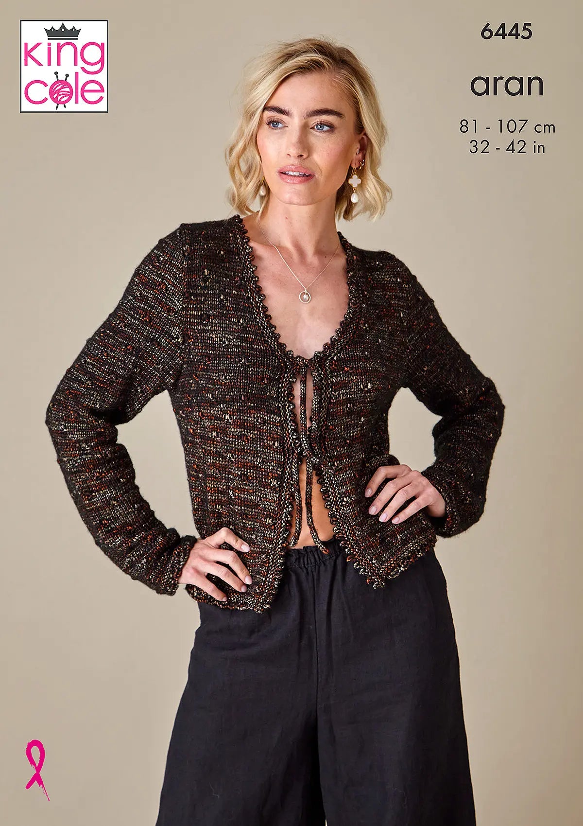 Sweaters knitted in Firefly Aran - King Cole Pattern 6445
