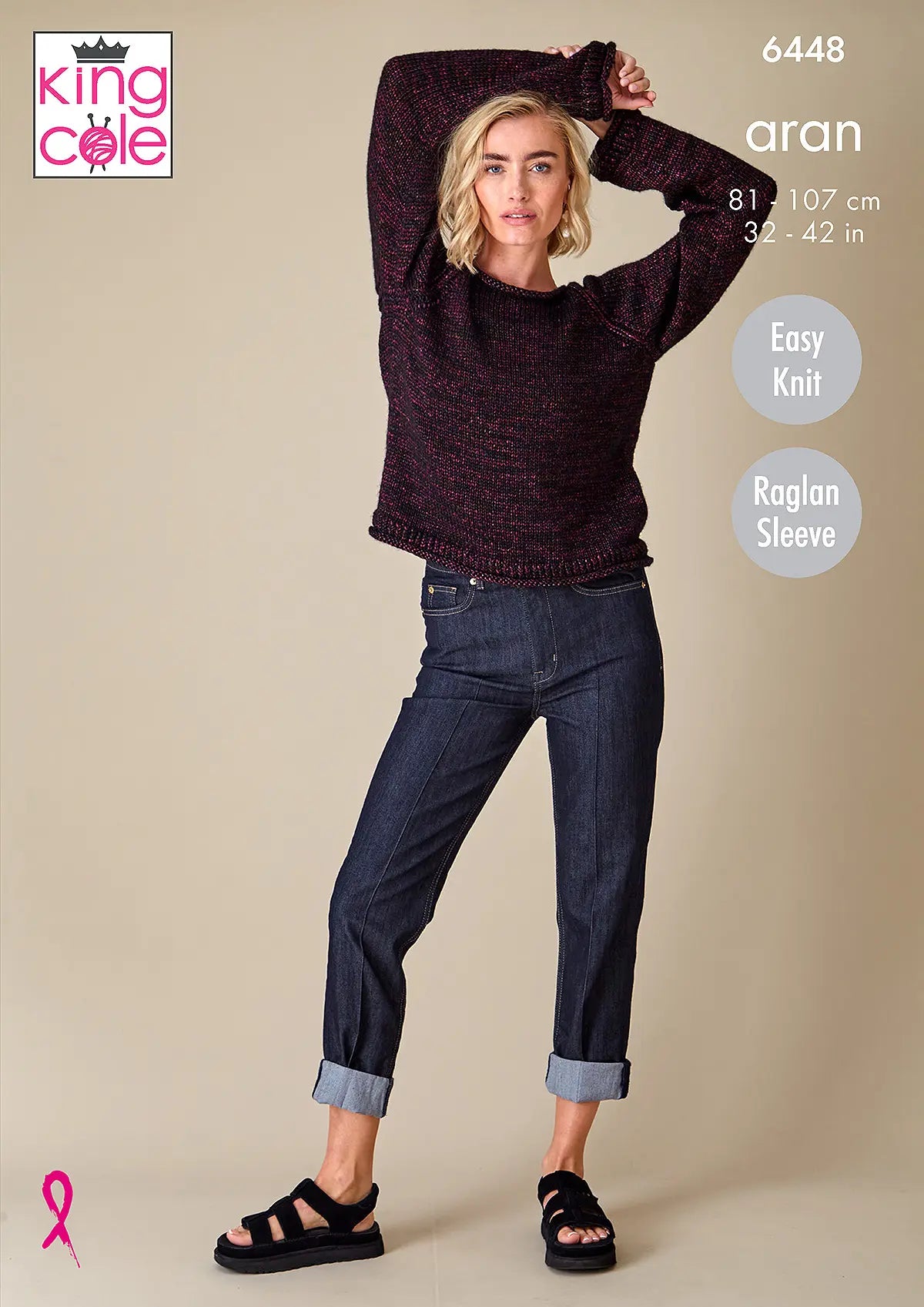 Sweaters knitted in Firefly Aran - King Cole Pattern 6448