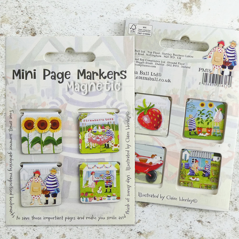 Emma Ball Summer Gardening Mini Page Markers