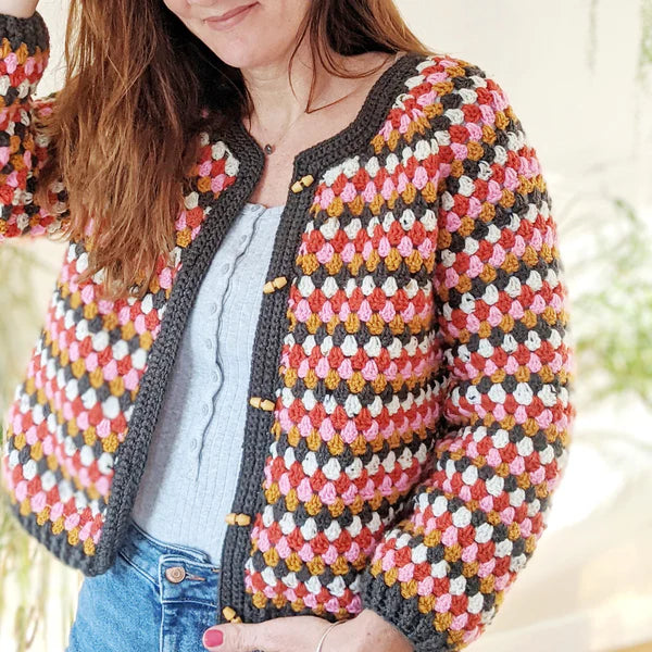 Granny Go Round Crochet Cardigan Workshop