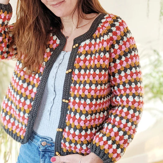 Granny Go Round Crochet Cardigan Workshop