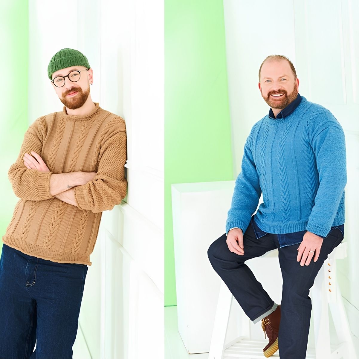 Stylecraft Bambino DK Men's Sweater Knitting Patterns: 10232