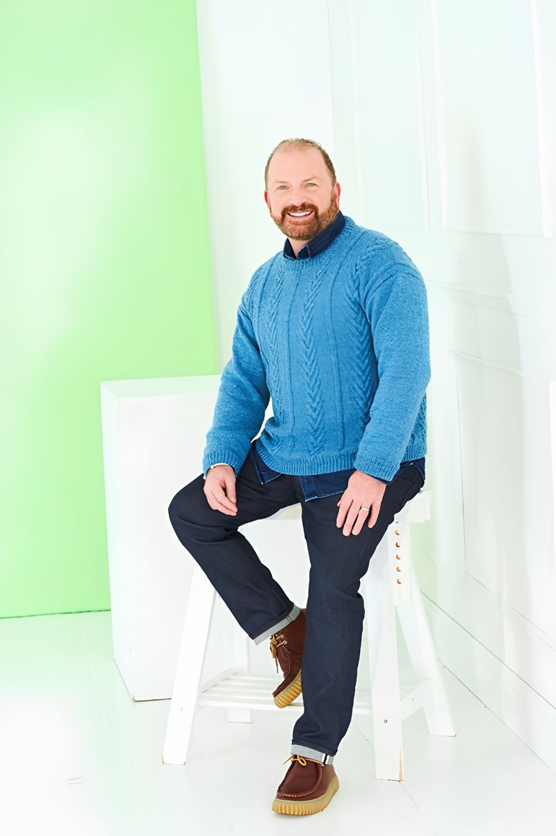 Stylecraft Bambino DK Men's Sweater Knitting Patterns: 10232