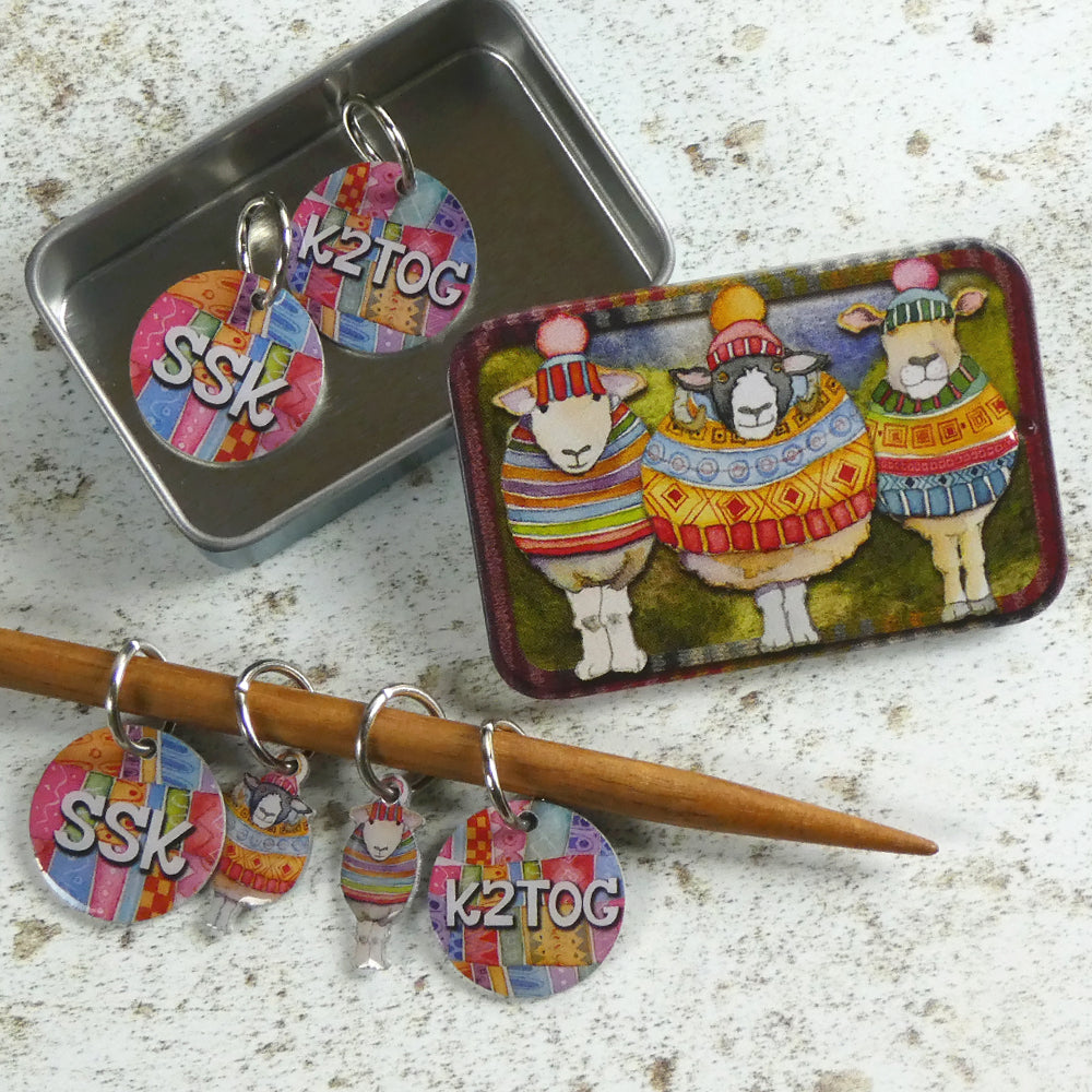 Emma Ball - Decrease Stitch Markers in a Pocket Tin