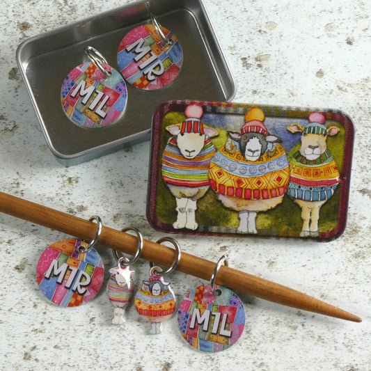 Emma Ball - Make 1 Stitch Markers in a Pocket Tin