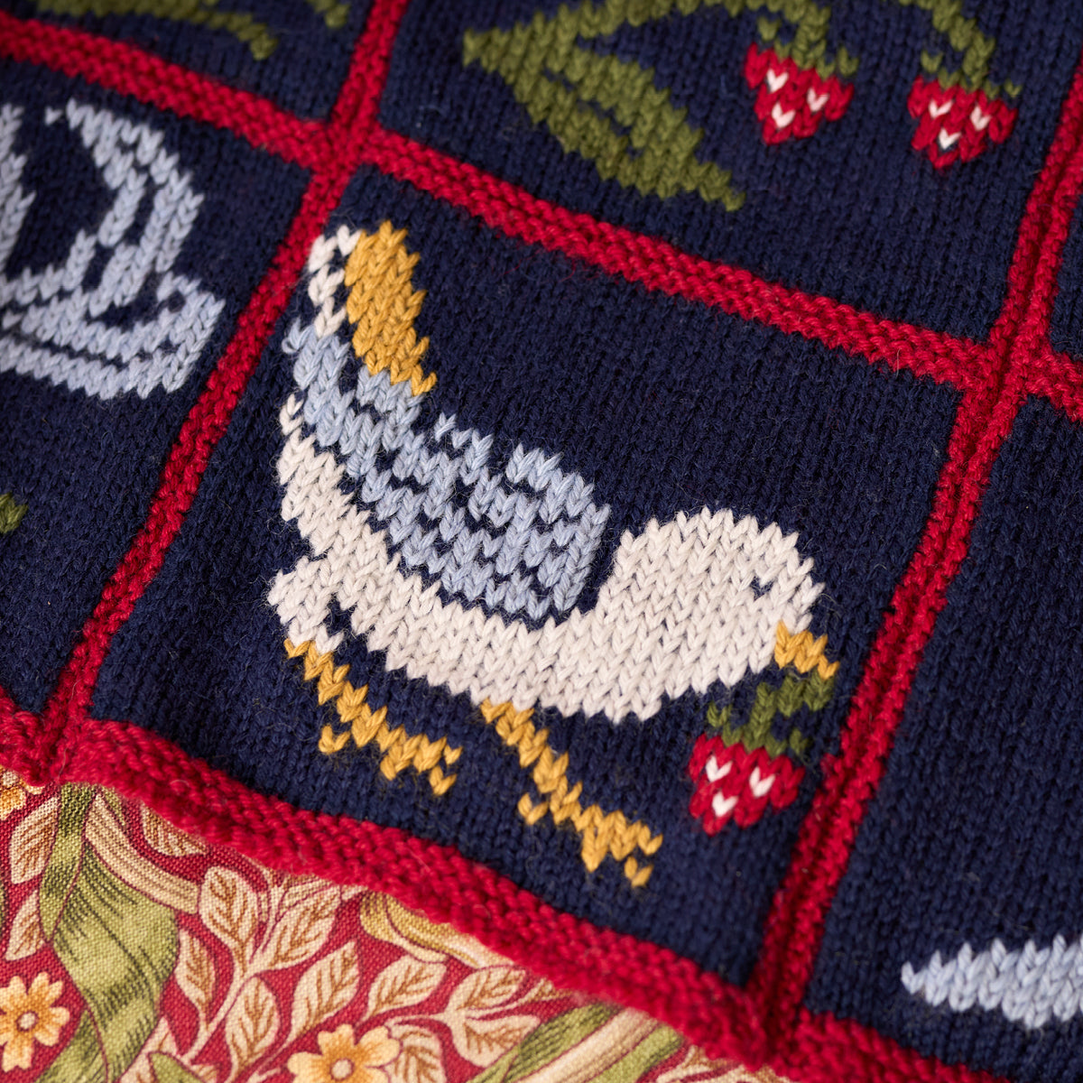 William Morris Strawberry Thief Blanket Kit from West Yorkshire Spinners