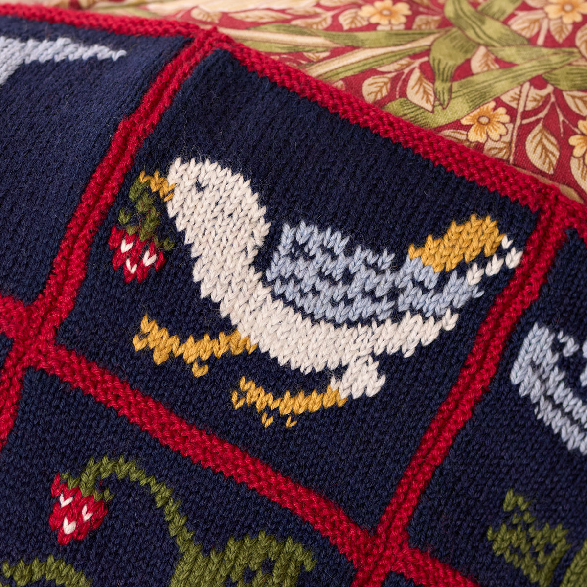 William Morris Strawberry Thief Blanket Kit from West Yorkshire Spinners