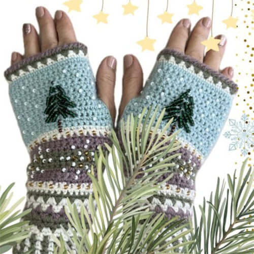 Beaded Crochet Mitts Workshop