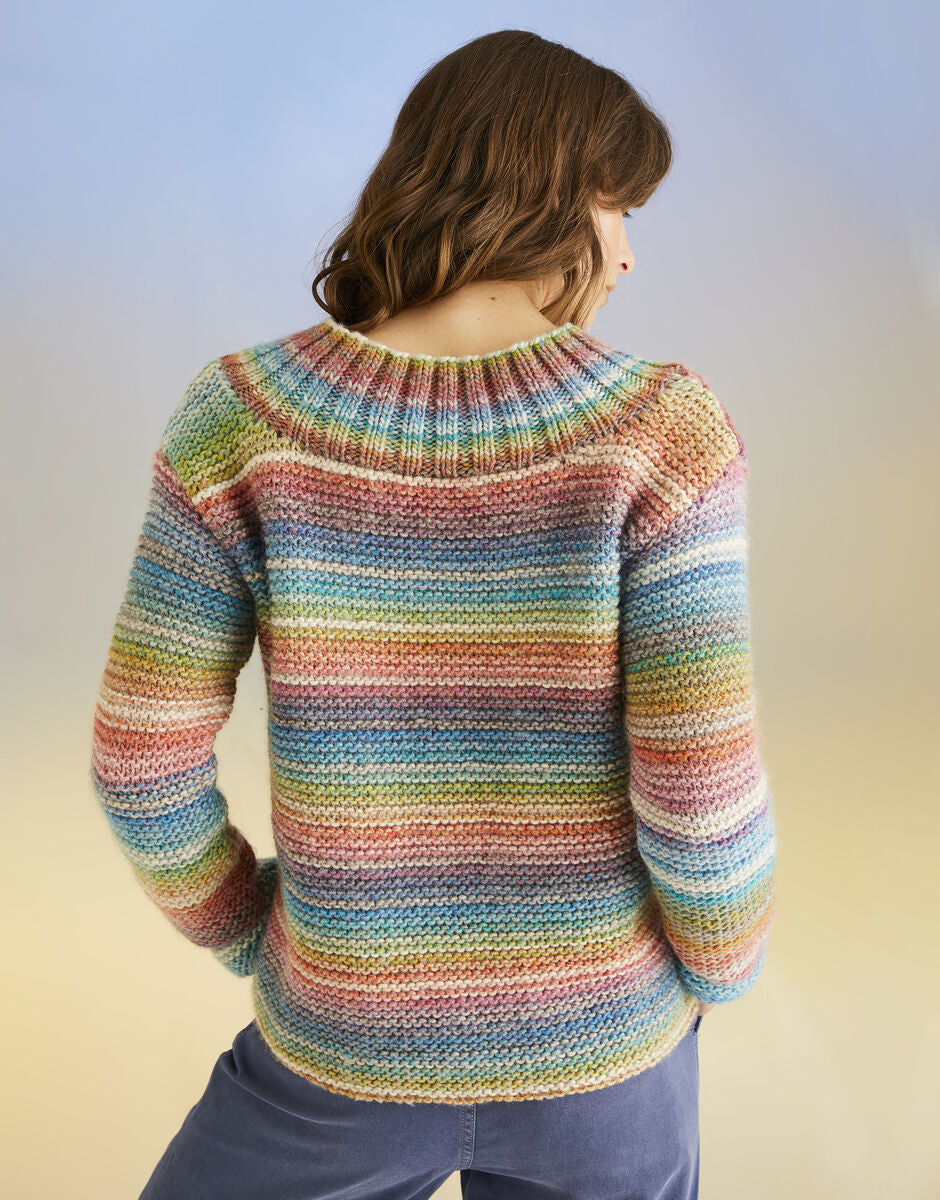 High Tide Sweater in Sirdar Jewelspun Chunky - Pattern 10701