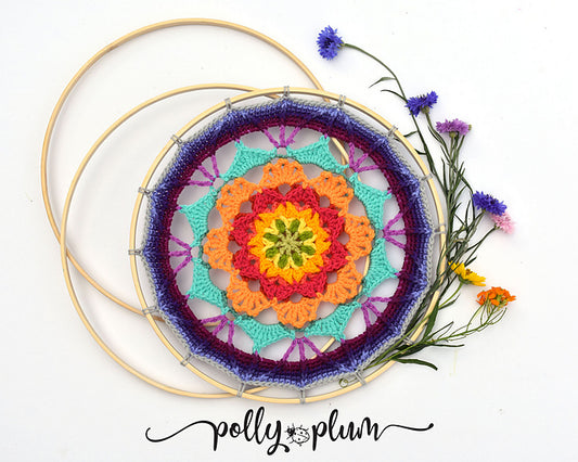 Wild Wild Wallflower Crochet Mandala